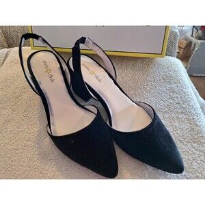 SEVEN DIALS Women's Black HARR Suedette Block‎ Heels  Size 7.5 M NEW